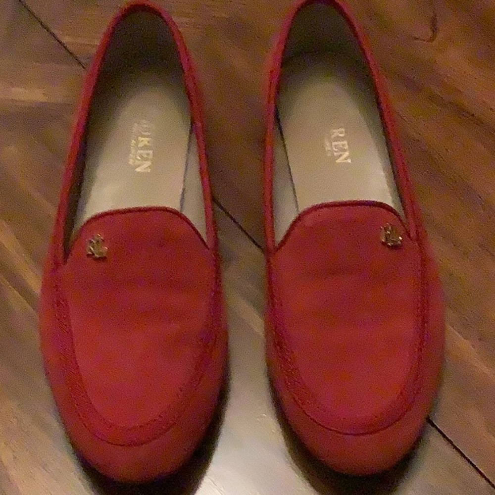 Women's Red Loafers